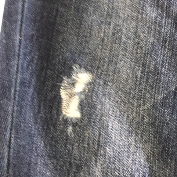 WHBM Noir Slim Ankle Distressed Straight leg Jean - Picture 11 of 12